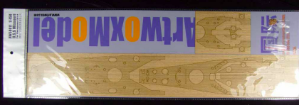 1:450 USS Missouri Wooden Deck for Hasegawa kit #40114
