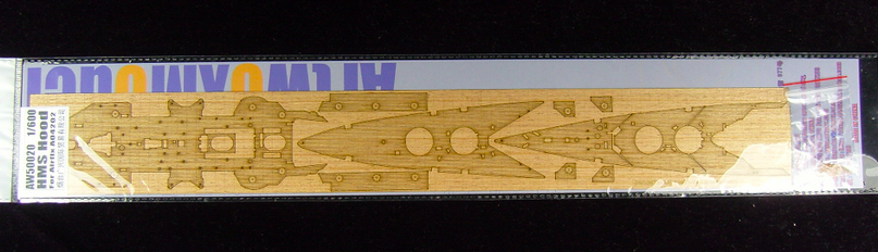 1:600 HMS Hood Wooden Deck for Airfix kit #A04202