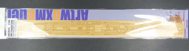 1:240 HMS Campbeltown Wooden Deck for Revell kit #3016