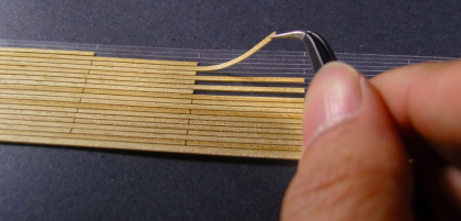 Planking Spread Sticker Wood Sheet (width 2.0mm) for Wooden Sailing Ships