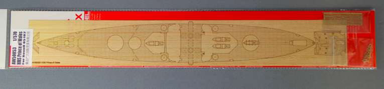 1:570 HMS Prince of Wales Wooden Deck Set with Photoetch for Revell #05102 kit