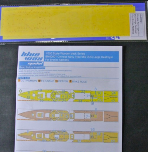 1:350 Chinese Navy Type 055 DDG Large Destroyer