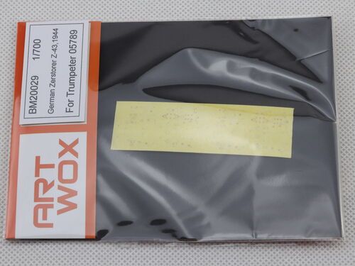 1:700 German Zerstorer Z-43 1944 Deck Masking (For Trumpeter 05789)