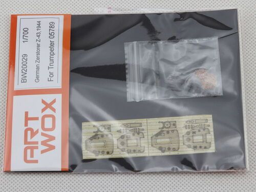 1:700 German Zerstorer Z-43 (1944) Wood Deck (For Trumpeter 05789)