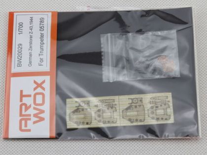 1:700 German Zerstorer Z-43 (1944) Wood Deck (For Trumpeter 05789)