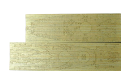 1:400 USS Missouri (BB-63) Wooden Deck (for Academy 14401 kit)