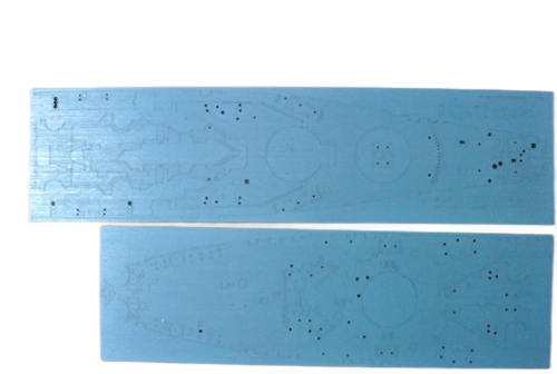 1:400 USS Missouri (BB-63) Blue Wooden Deck (for Academy 14401 kit)