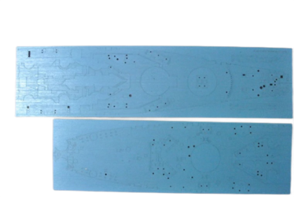 1:400 USS Missouri (BB-63) Blue Wooden Deck (for Academy 14401 kit)