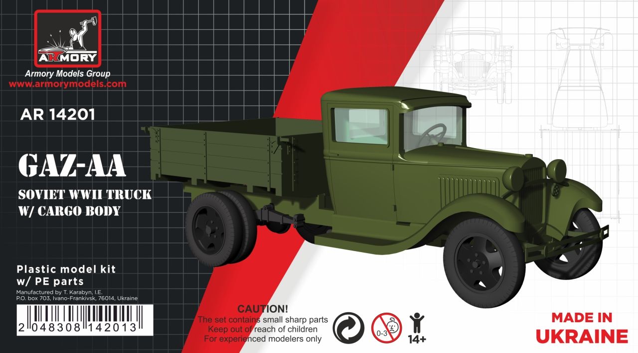 1:144 GAZ-AA Soviet WWII cargo truck