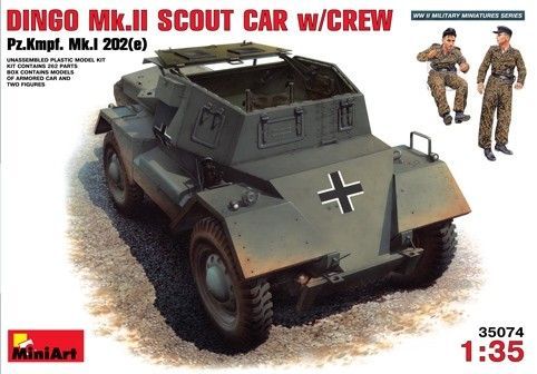 1:35 DINGO Mk.II German Scout Car with crew