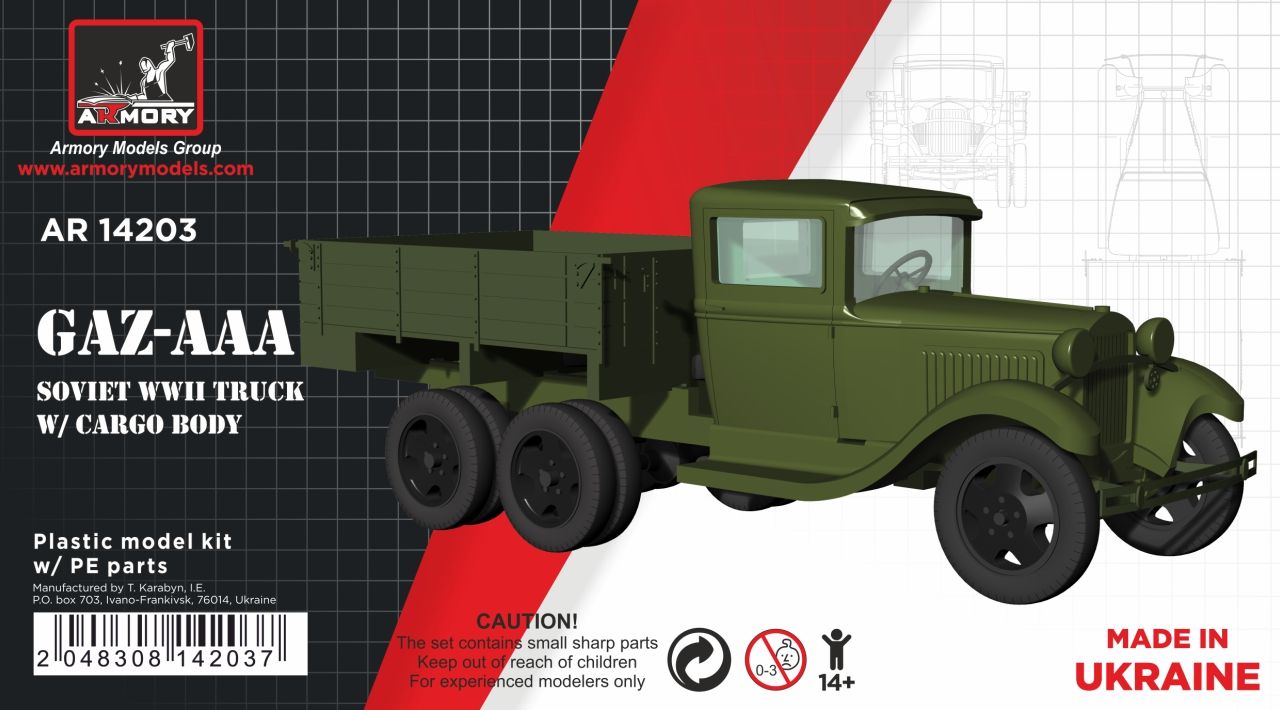 1:144 GAZ-AAA Soviet WWII cargo truck