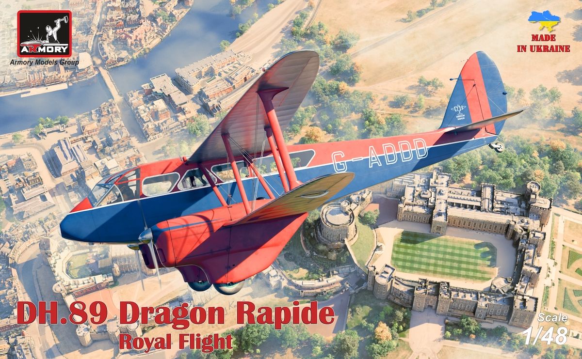 1:48 DH.89 Dragon Rapide, Short-Haul Airliner - Royal Flight
