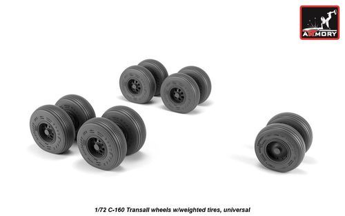 1:72 C-160 Transall wheels w/weighted tires