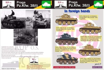1:35 Praga Pz.Kpfw. 38(t) - In foreign hands
