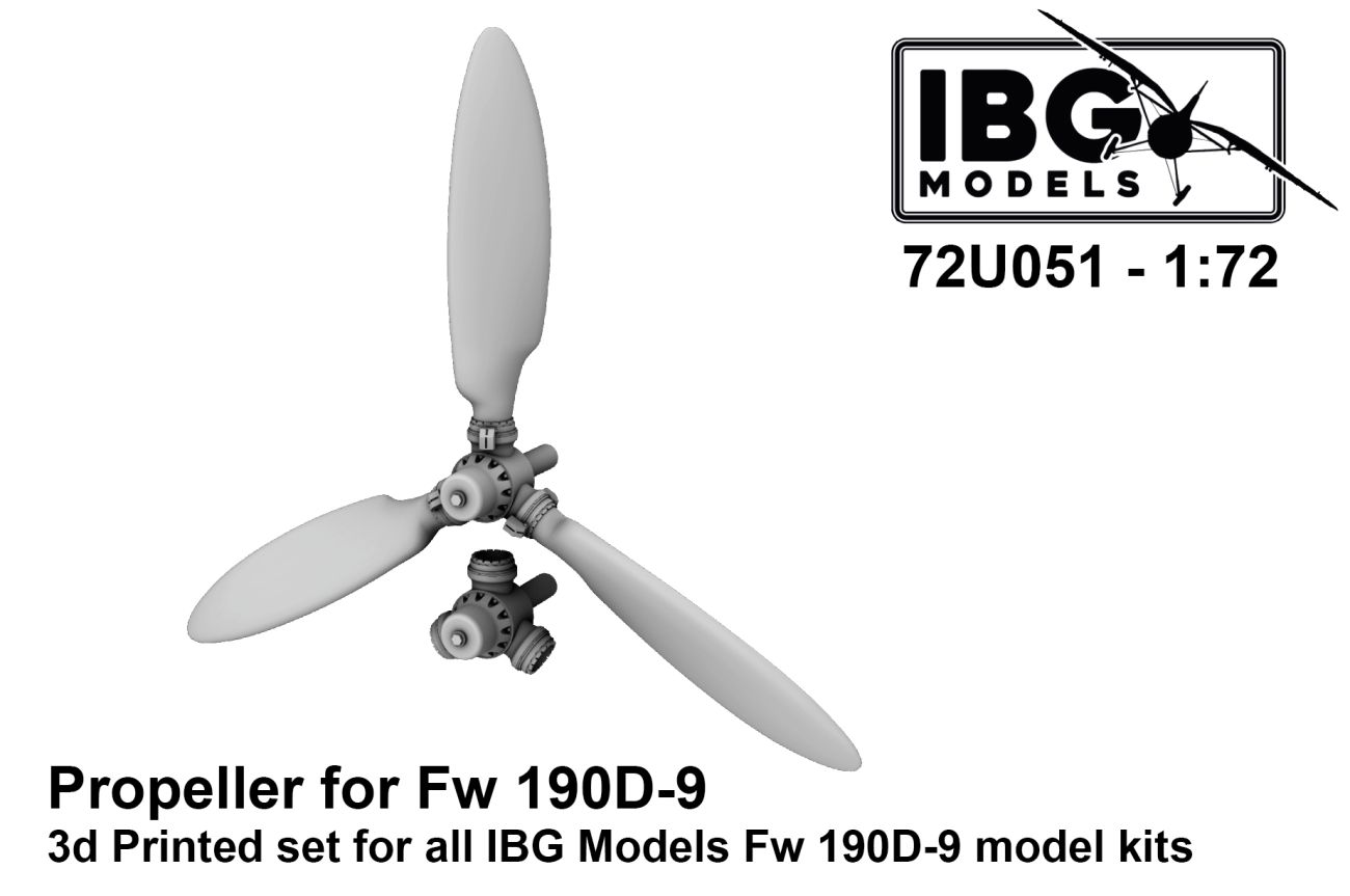 1:72 Propeller Wooden for Focke-Wulf Fw-190D family