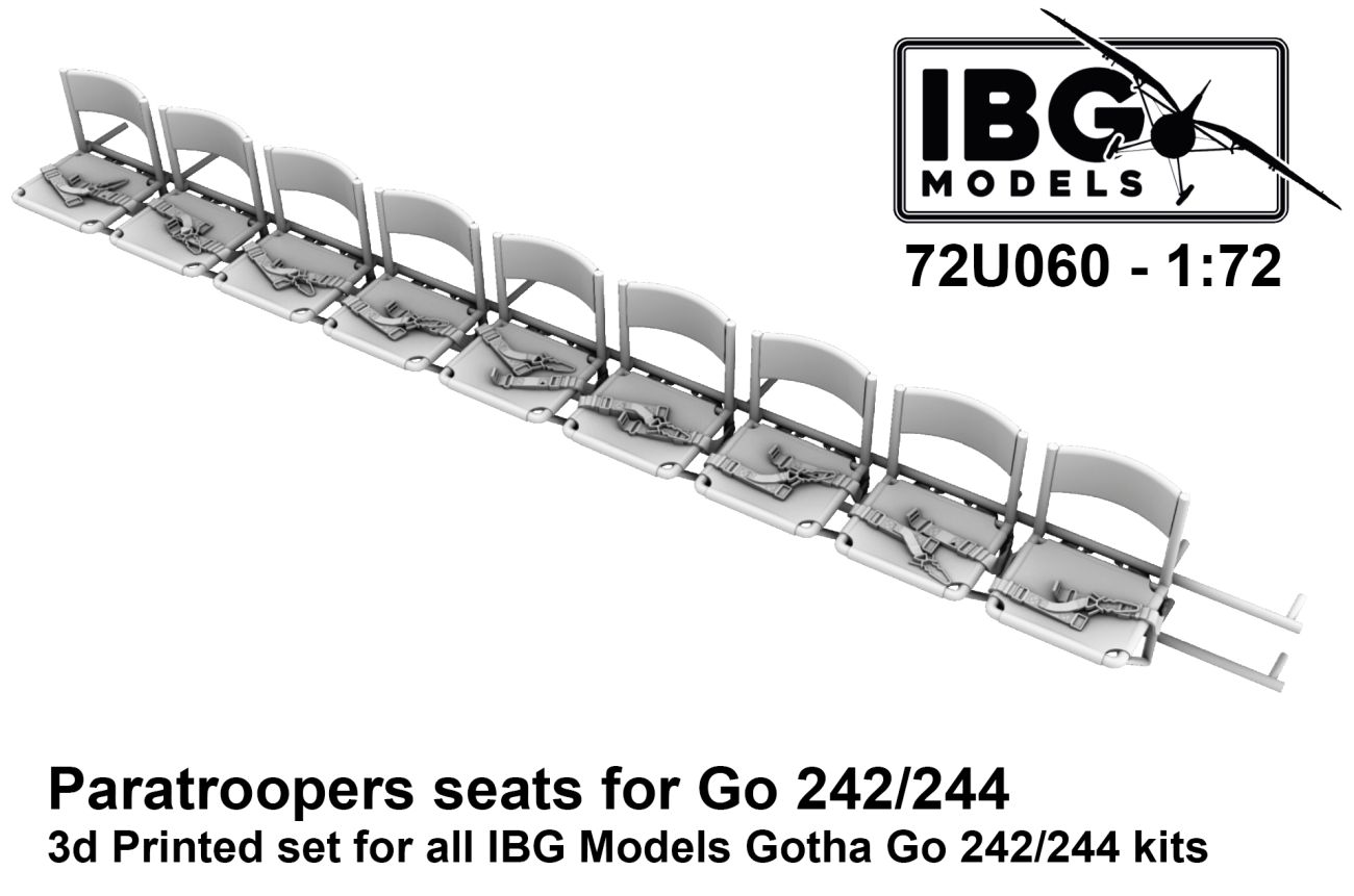 1:72 Gotha Go-242A-1/Go-244 Paratroopers seats