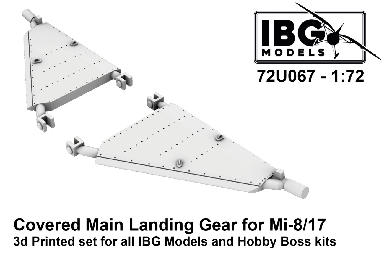 1:72 Covered main landing gear Mil Mi-8 and Mi-17