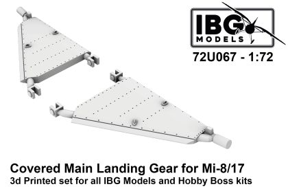 1:72 Covered main landing gear Mil Mi-8 and Mi-17