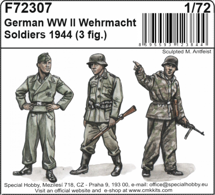 1:72 German WWII Wehrmacht Soldiers 1944