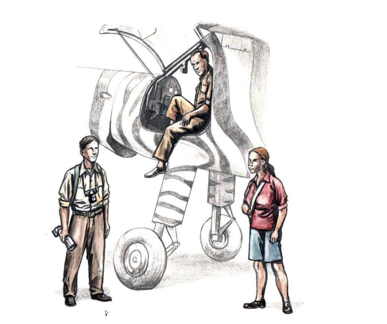 1:72 Do-27 Civilian Crew (pilot, photographer with two cameras, woman zoologist) for Special Hobby