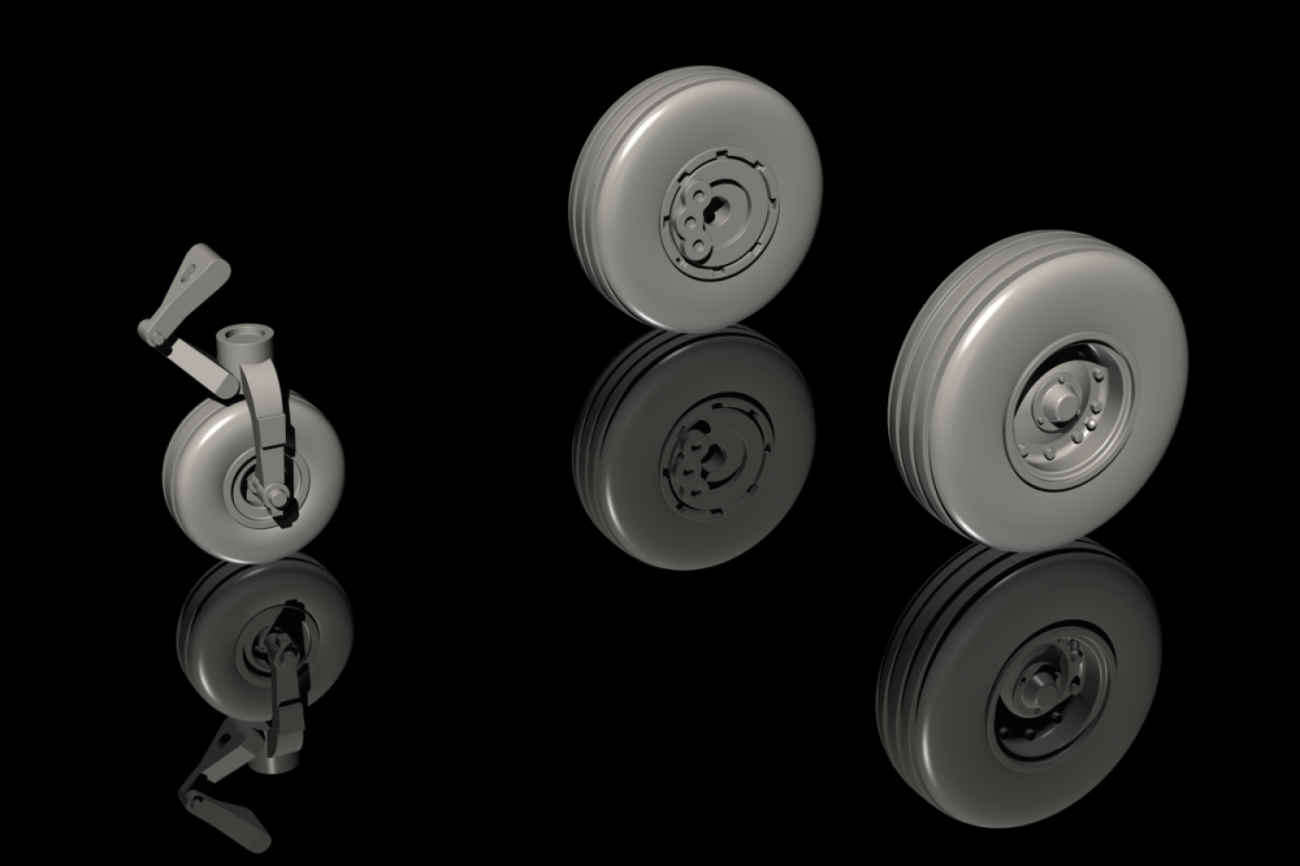 1:72  Tucano T.1 – Wheels Set / for Airfix kit