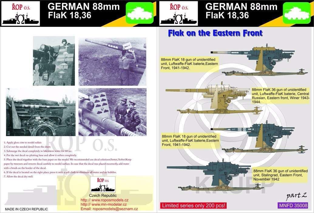 1:35 German 88mm Flak 18,36 - Flak on the Eastern Front