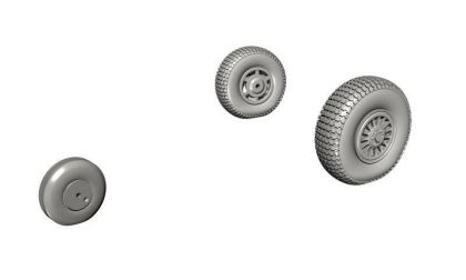 1:72 Vampire Mk.5/9/T.11Mainwheels and Nosewheel for Special Hobby/Airfix kit