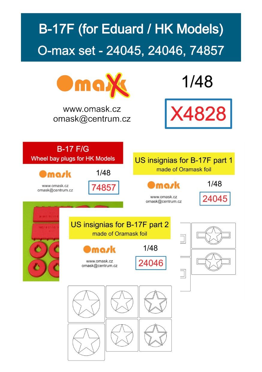 1:48B-17F O-max set (for Eduard/HK Models)