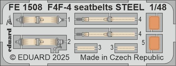 1:48 F4F-4 Wildcat seatbelts STEEL