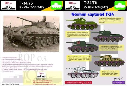 1:35 T-34/76 Pz.Kpwf T-34(747) - German captured T-34