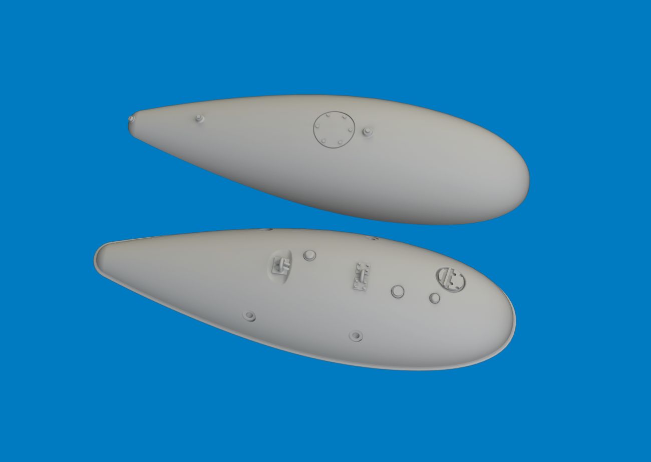 1:48 Curtiss P-40E Warhawk 75gal drop tank PRINT