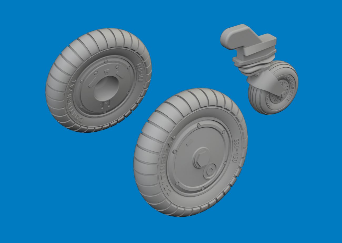 1:72 Bf-109G-6 wheels