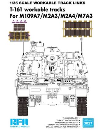 1:35 T-161 Workable Tracks for M109A7/M2A3/M2A4/M7A3 (Plastic)