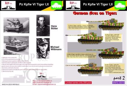 1:35 PzKpfw IV Tiger I,II - German aces on Tigers