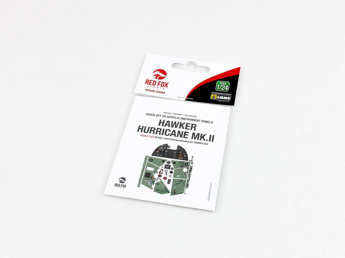 1:24 Hawker Hurricane Mk.II - Instrument Panels (for Trumpeter kits)