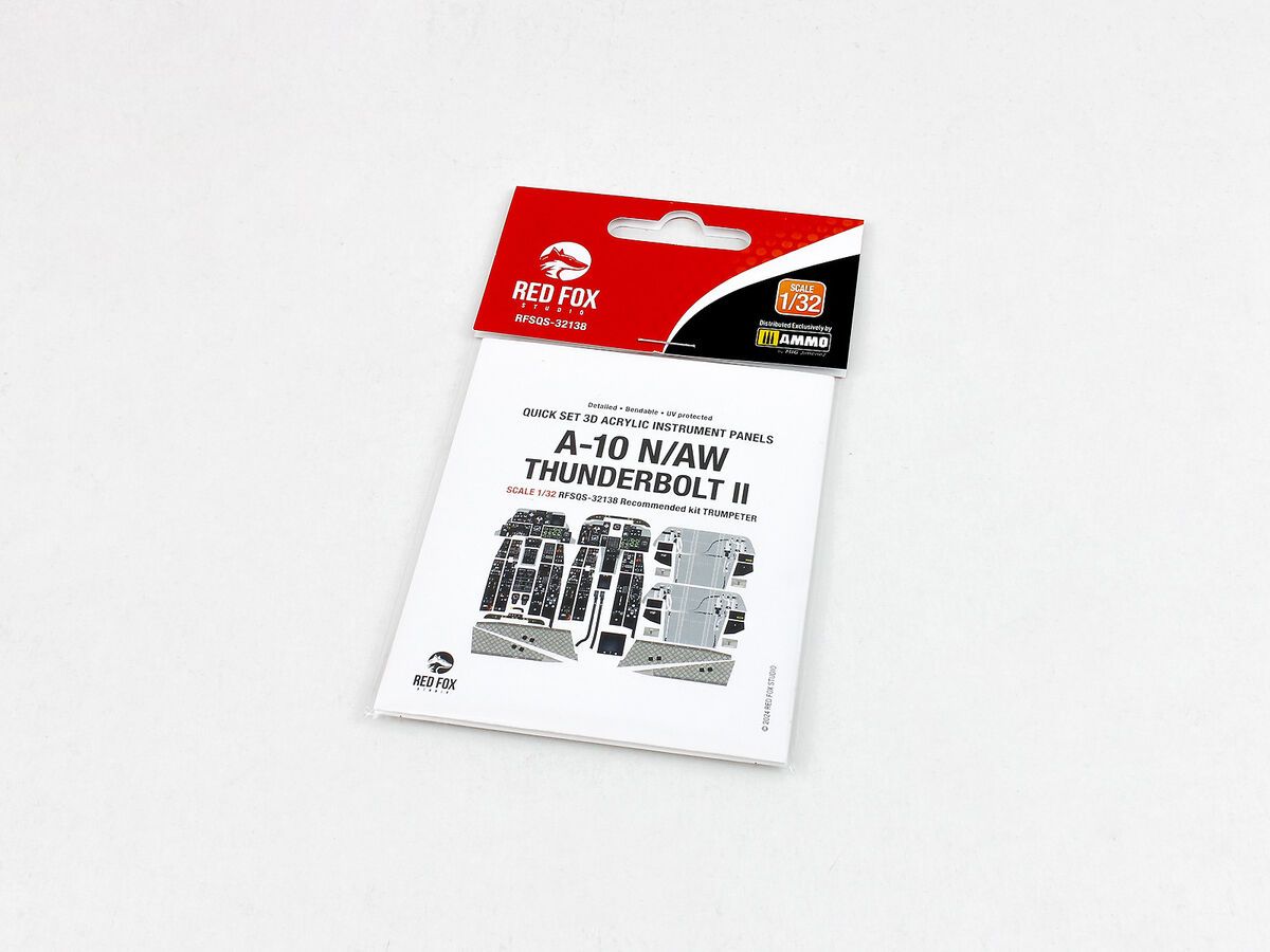 1:32 Fairchild A-10 N/AW Thunderbolt II - Instrument Panels (for Trumpeter kit)