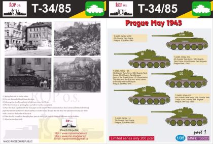 1:35 T-34/85 - Prague May 1945