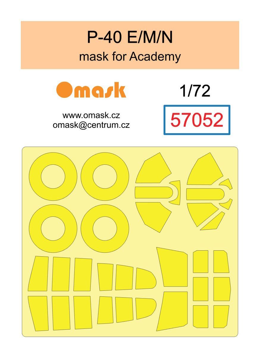 1:72 72 P-40 E/M/N mask (for Academy)