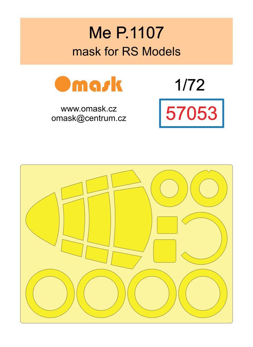 1:72 Me P.1107 mask (for RS Models)