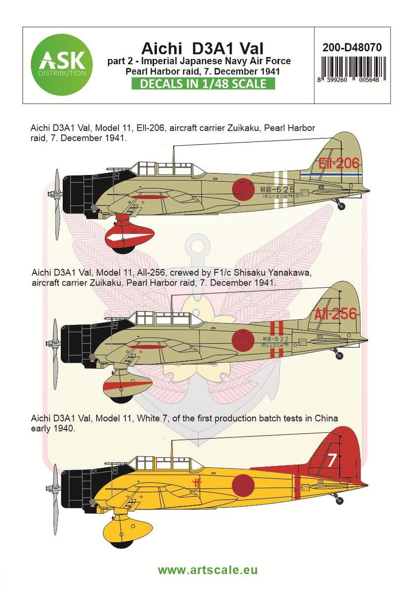 1:48 Aichi D3A1 Val part 2 - Pearl harbor raid, 7. December 1941