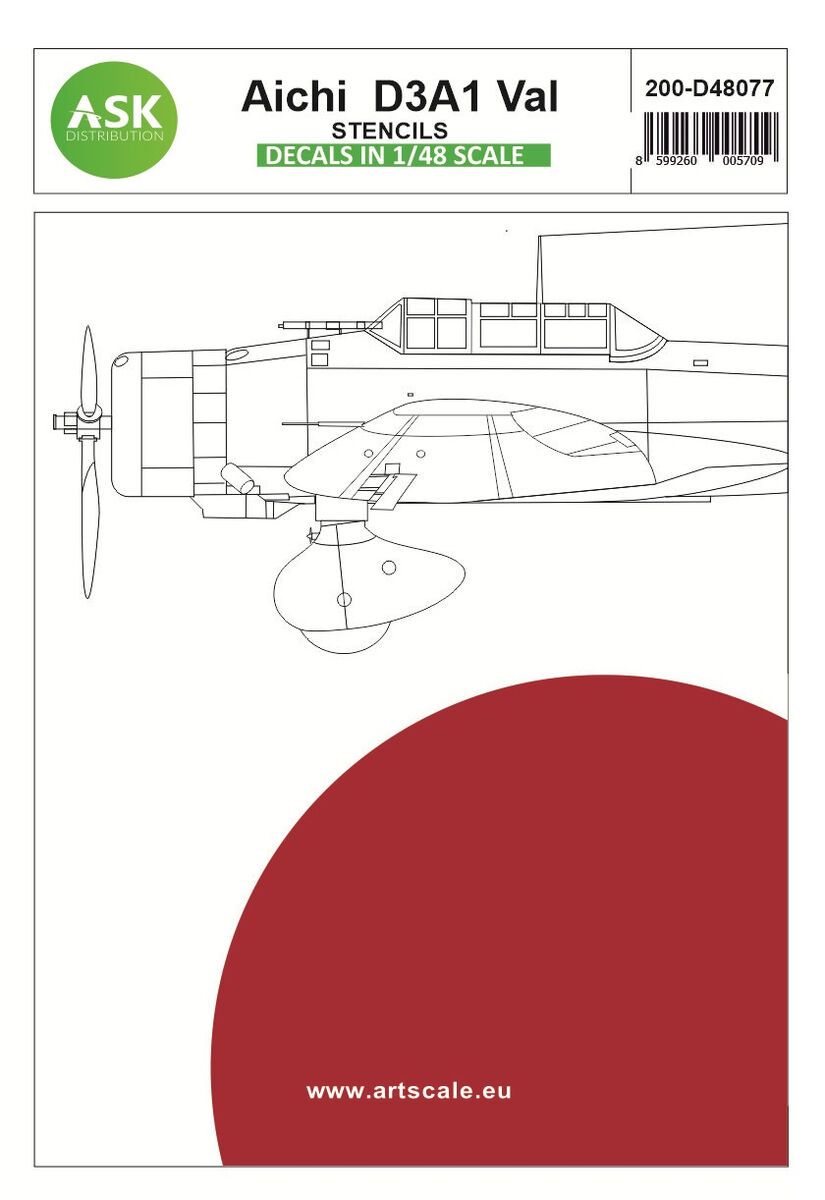 1:48 Aichi D3A1 Val - Stencils