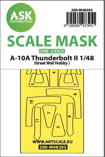 1:48 A-10A Thunderbolt II one-sided express fit mask for GWH