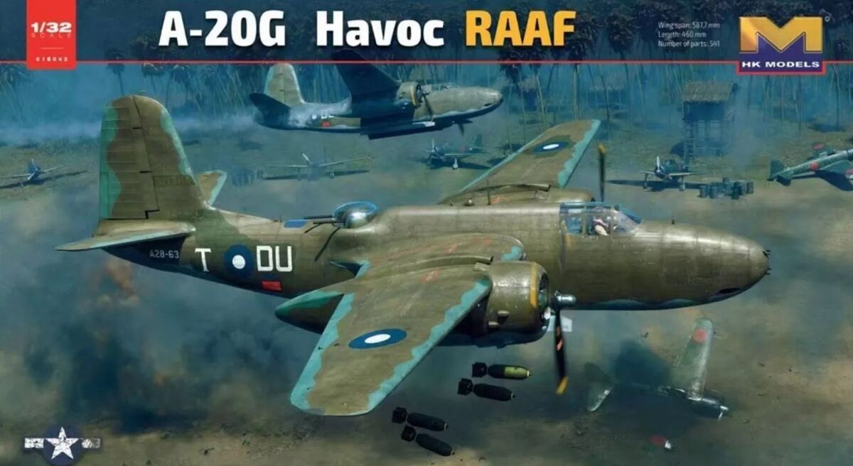 1:32 A-20G RAAF Havoc Standard Version - with nose weight and metal landing gear