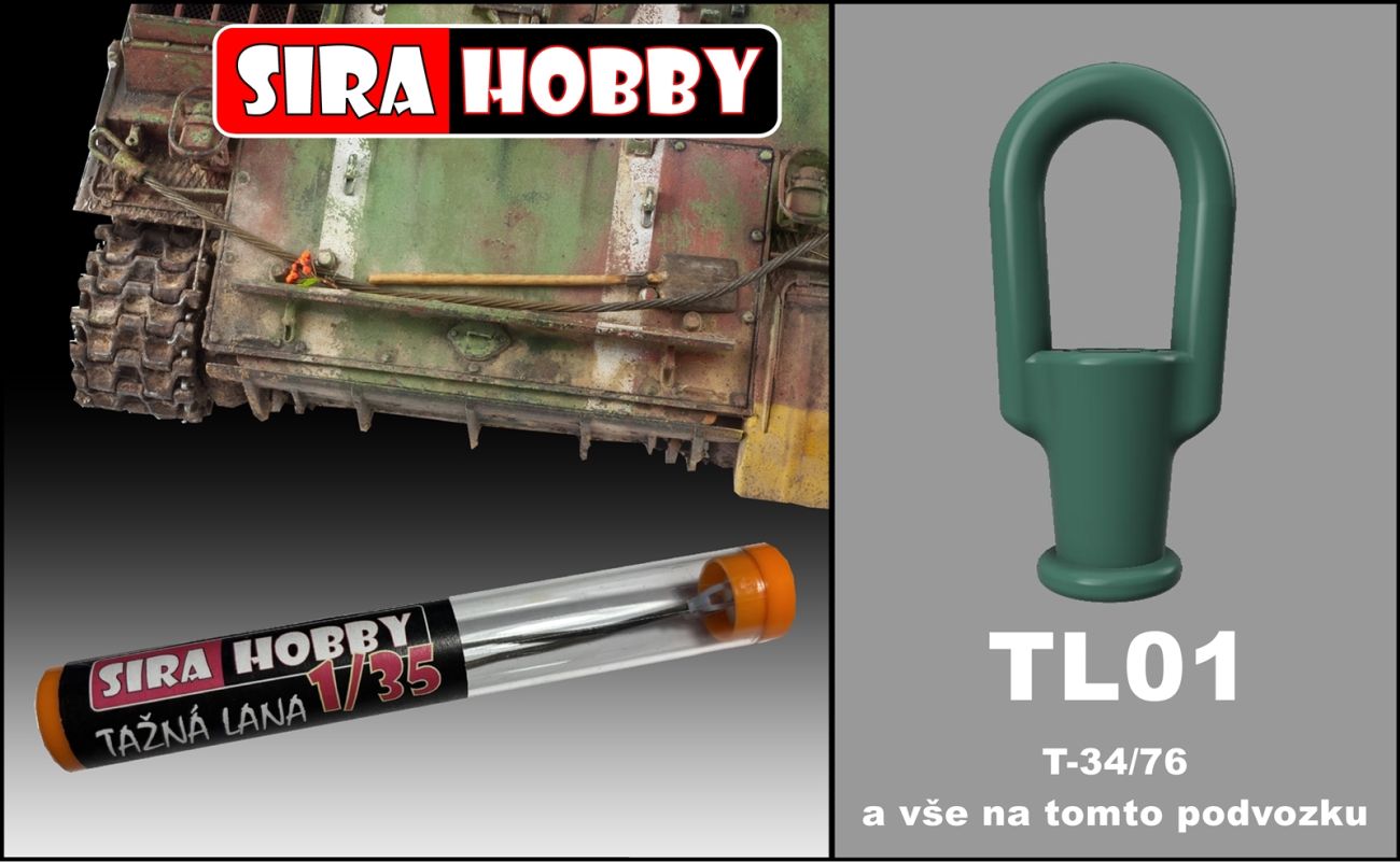 1:35 T-34/76 tažná lana