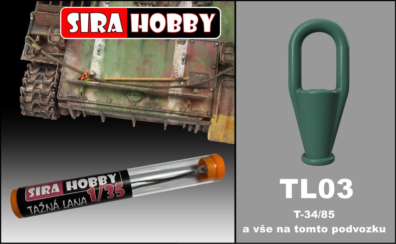 1:35 IS-1 IS-2, IS-3 tažné lano