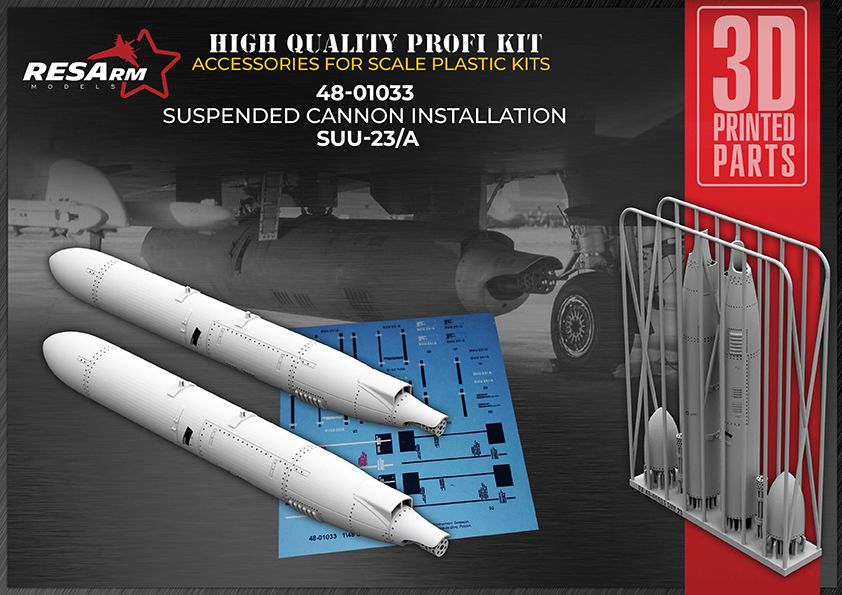 1:48 SUU-23/A suspended cannon mount