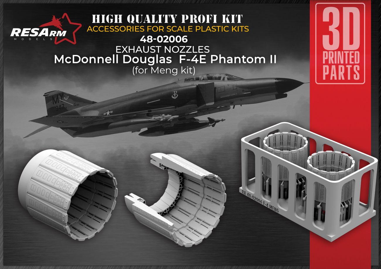 1:48 F-4E Phantom II (Meng) Jet Nozzles