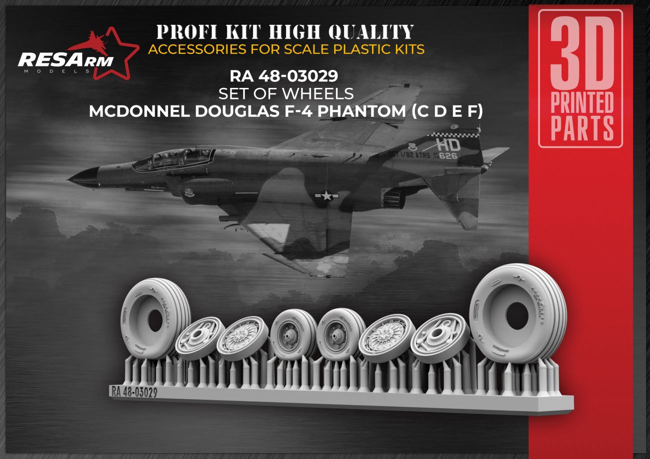 1:48 F-4 Phantom II (C/D/E/F) Wheels under load