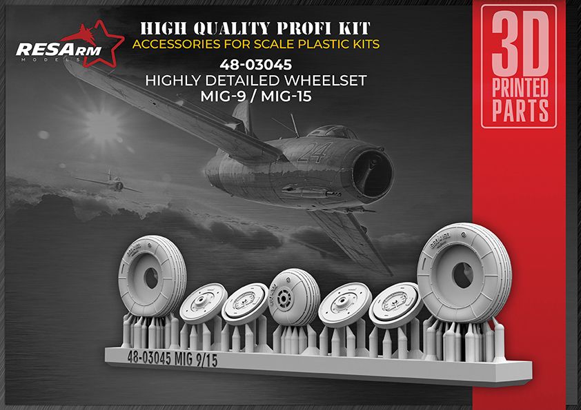 1:48 MiG-9/ MiG-15 Wheels under load