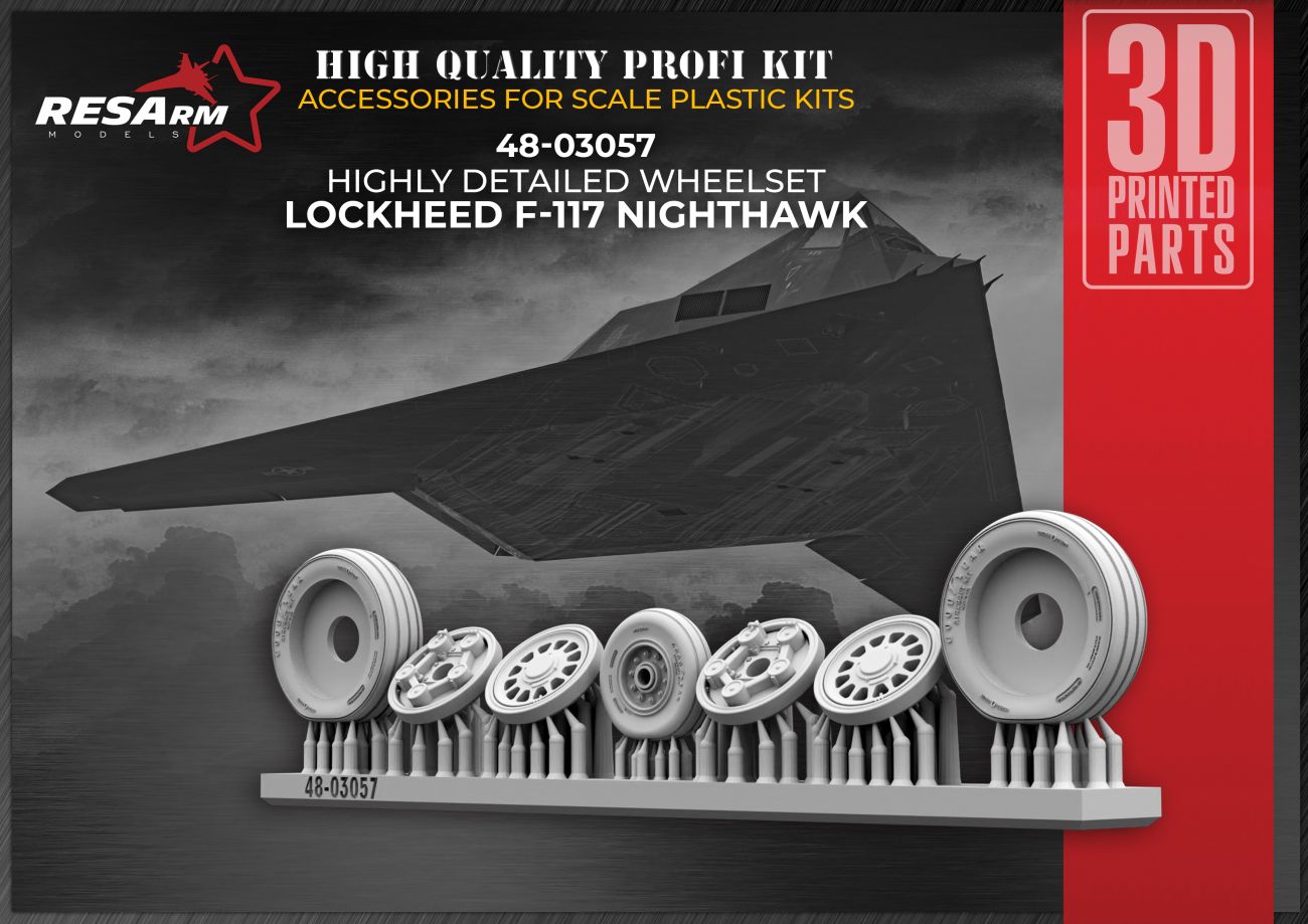 1:48 Lockheed f-117 nighthawk Wheels under load